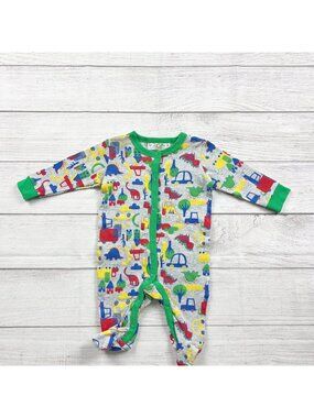 Lily & Jack Baby Footed Pajamas Sleeper Dinosaur Print Multicolor 0-3 Months